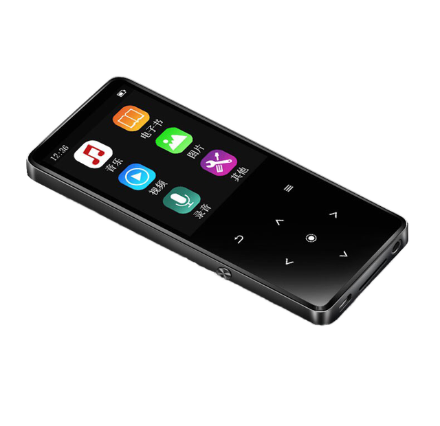 HBNKH H-R710 Digital MP3 Player 2.4'' Screen FM Radio HiFi for 5.0 WAV Aluminum Alloy Portable Music Player for Gift