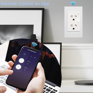 Prise murale WiFi avec contrôle à distance via l'application Tuya Smart, compatible avec les prises EU et US, 16A, surveillance de la consommation électrique, commande vocale Alexa - Product Image 2