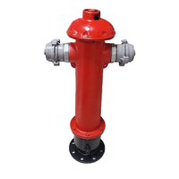 Hydrant d'incendie extérieur de type poteau au sol en fonte ductile, équipement de lutte contre l'incendie DN100 avec joint en caoutchouc EPDM pour routes urbaines