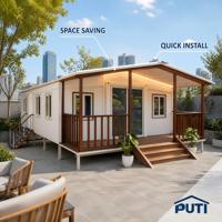 Maison de vacances modulaire de luxe à 3 chambres, type conteneur à double aile de 30 pieds, pour complexe forestier et ferme d'éco-tourisme