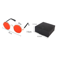 Lunettes de soleil pour animaux de compagnie en gros : Lunettes de soleil cool et adorables pour chats, lunettes de soleil amusantes en métal pour animaux de compagnie, lunettes de soleil œil de chat
