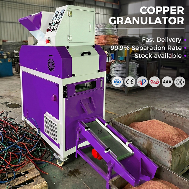 LANSING LX-200B High Returns Copper Granulator High Efficiency Cable Cutting and Recycling Machine with Small Vibrating Screen