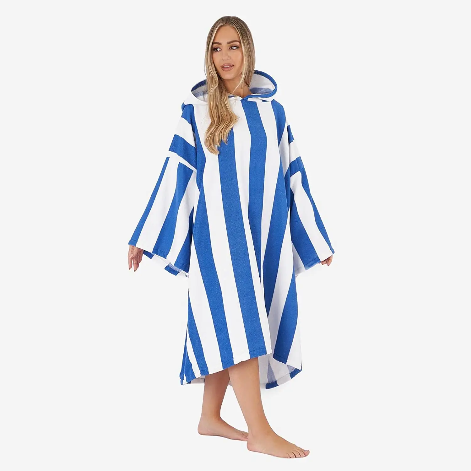 Poncho Towel Adult Hooded Oversized Bath Beach Surf Absorbent Microfiber Quick Dry Womens Changing Robe Manufacturer