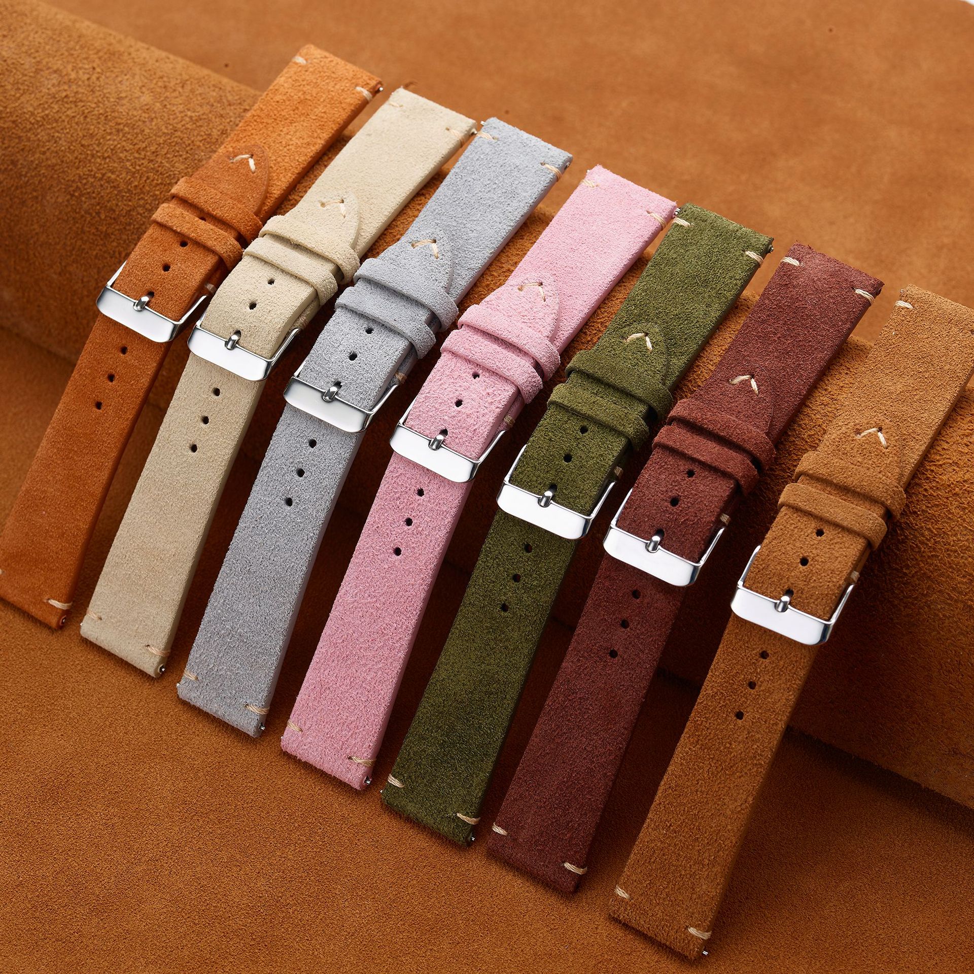 Drop Shipping Brand Cowhide Strap for Watch Cow Skin Leather Multiple Colors & Sizes Premium Leather Watch Strap for IWatch