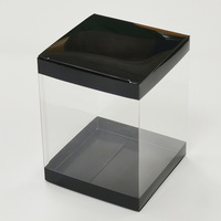 Boîtes d'emballage en PVC transparent, boîtes cadeaux carrées en PET transparent, boîte de présentation pliable en plastique