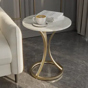 Mesa de ponta moderna, mesa de café simples moderna para sala de estar e móveis