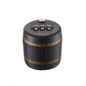 ฝาขวดไวน์เซมเพอรี่แบบมีตัวล็อคสีดำ วัสดุ ABS แบบขันเกลียว พกพาสะดวก ไม่ต้องใช้กุญแจ - Product Image 5