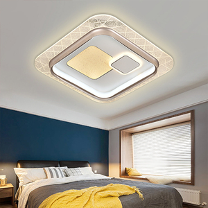 Nhà máy tùy chỉnh hiện đại sáng tạo đèn Trần Văn phòng cầu thang nghiên cứu tứ giác Vòng <span class=keywords><strong>LED</strong></span> trần ánh sáng - Product Image 2