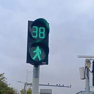 メーカー200mm/300mm赤緑黄LED歩行者信号灯12-24vdc 220vセット交通信号灯カウントダウンタイマー付き - Product Image 3