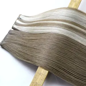 Highknight Top Quality 100% Virgin Remy Cuticle Aligned Russian Genius Weft Human Hair Extension Supplier
