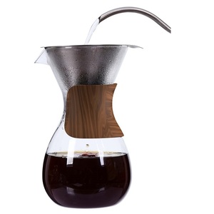 Đổ qua máy pha cà phê với bộ lọc bằng thép không gỉ tiên tiến nồi thủy tinh Borosilicate 4 cốc Dung Tích Chọn và máy chủ chọn Solo - Product Image 6