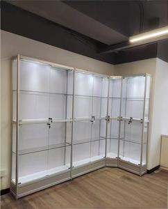 Khói cửa hàng bán lẻ cửa hàng đóng khung kính hiển thị tủ trường hợp tường Full Vision Showcase - Product Image 1