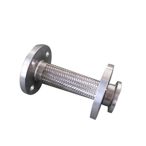 Tuyau métallique tressé <span class=keywords><strong>sur</strong></span> <span class=keywords><strong>mesure</strong></span> en acier inoxydable 304 GB, diamètre 25 mm, tube <span class=keywords><strong>flexible</strong></span> de 15 mm, style à bride, traitement de pliage par soudure spirale - Product Image 4