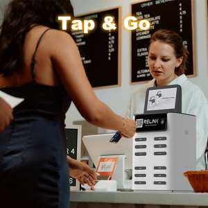 Station de recharge de batterie partagée à 12 emplacements avec paiement par carte de crédit NFC 2025, recharge rapide, pour restaurant - Product Image 6