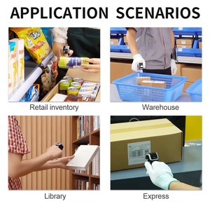 Xincode Portable 2D <span class=keywords><strong>Qr</strong></span> lecteur de <span class=keywords><strong>Code</strong></span> Scanner Mini CMOS dent bleue portable anneau de doigt sans fil petit Scanner de codes à barres - Product Image 2