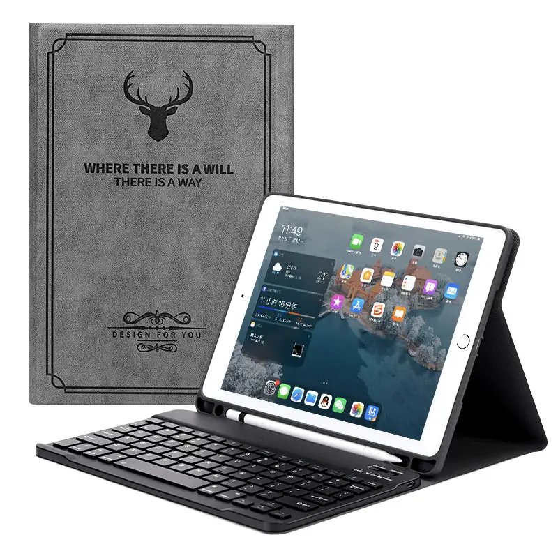 Keyboard Case For Ipad Pro 10.5 Mini6 Mini 6 4 5 129 Inch 9.7Inch Gen 8 With Color Black Of Smart Connector