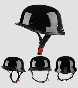 Casque de moto <span class=keywords><strong>vintage</strong></span> demi-visage Scooter <span class=keywords><strong>à</strong></span> visage ouvert pour casques Harley Matériau ABS Style <span class=keywords><strong>Motocross</strong></span> - Product Image 3