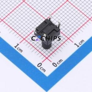 TS-1095PD-A13B3-D2 Tactile Switch Through hole-4P,6x6mm Switch Single Pole Single Throw Round Button 2.5N Through Hole - Product Image 2