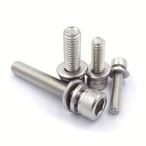 Offres Spéciales Vis de Fixation Hexagonale en Acier Inoxydable et Acier au Carbone M3 M4 M5 M6 M8 M10 M12, Tête Plate Pointue, Taille de Filetage M4, Métrique et Impériale - Product Image 1
