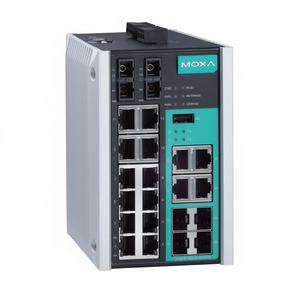 Switch Ethernet Industrial Gigabit Administrado Moxa EDS-518E-MM-SC-4GTXSFP de 18 Puertos - Product Image 2