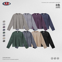 Nouveauté 2026 Artiemaster T-shirts pour hommes, style vintage, respirants, à manches longues, coupe ample, col rond, en coton délavé, effet vieilli et bords bruts