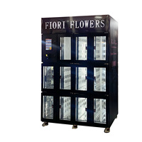 Máquina Expendedora Refrigerada Comercial para Flores con Sistema de Pago con Pantalla Táctil y 12 Casilleros para Floristería