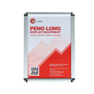 Cadre d'affichage <span class=keywords><strong>A1</strong></span> A2 à angle rond en gros Cadre à pression réglable pour photos en alliage d'aluminium 25mm Cadres d'affiche - Product Image 2