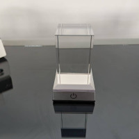 Bloques de Cristal K9 Transparentes de 50x50x80mm al por Mayor, Base LED para Grabado Láser, Cubo 3D para Máquinas XTool UV
