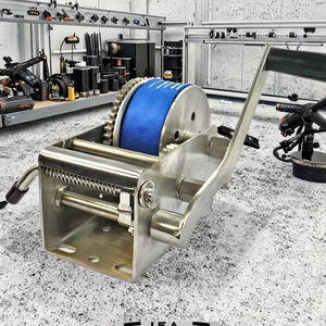 Kerekan Manual tiga kecepatan, Derek tangan kecil portabel baja tahan karat 316L untuk mengangkat kapal Trailer - Product Image 5