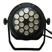 Projecteur led imperméable rgbwa uv 18w 6 en 1 18 pièces, plate ip65, éclairage à domicile pour l'extérieur silencieux
