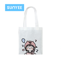 Sac de courses réutilisable vierge pour sublimation Sunyee, sac fourre-tout promotionnel personnalisable, vente en gros 34x29cm