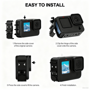 Couvercle de batterie d'appareil photo étanche pour <span class=keywords><strong>GoPro</strong></span> <span class=keywords><strong>Hero</strong></span> 13 12 <span class=keywords><strong>11</strong></span> 10 étui de <span class=keywords><strong>protection</strong></span> étui de <span class=keywords><strong>protection</strong></span> d'appareil photo Portable - Product Image 5