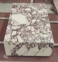 SH STONE Ensemble de socles de sol modernes personnalisés en marbre Calacatta Viola, table basse d'appoint en pierre frittée, table centrale de luxe en marbre
