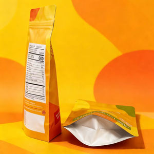 Sachets d'emballage alimentaire personnalisés autoportants avec fermeture éclair, 50g, pour fruits secs, sachet pour chips de banane - Product Image 5