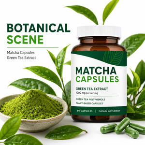 Cápsulas de Té Verde Matcha de Alta Calidad, Marca Privada, Apoyo Inmunológico, Desintoxicante, Antioxidante, Proporciona Energía, para Adultos y Mujeres Embarazadas - Product Image 5