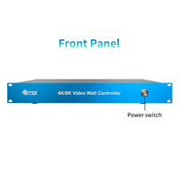 Conmutador de Video Bitvisus 1 Entrada 15 Salidas HDMI2.1 Entrada DP HDCP2.2 180 °   Control Remoto RS232 LAN con Pantalla Abatible para Sala de Comando de Tráfico