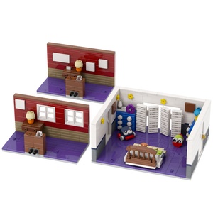 MOC1438 FNAF Midnight Bear <span class=keywords><strong>4</strong></span> habitaciones sin figuras de acción Bloques de construcción Figuras Personaje Ladrillos Juguetes 5 noches en <span class=keywords><strong>Freddy</strong></span> - Product Image 5