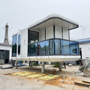 Casa Móvil de Dos Pisos con Estructura de Acero y Placas de Aluminio, Tipo Cápsula Espacial, Cabaña, Contenedor - Product Image 4