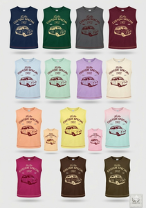 Camiseta sin mangas con cuello redondo para niños de 2 a 8 años. Hecha de TC 35% algodón 65% poliéster 150-160gsm (44) - Product Image 6