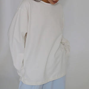 Nuevo Activewear invierno 2025 traje deportivo cuello redondo algodón Vintage Puff impreso Terry Heavyweight <span class=keywords><strong>Oversize</strong></span> <span class=keywords><strong>mujer</strong></span> sudadera - Product Image 6