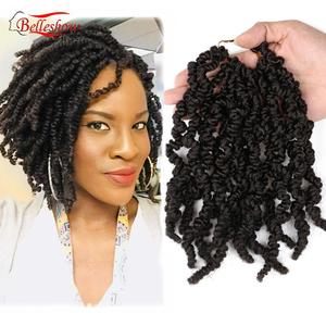 Pre-retorcido de giro del pelo 10 pulgadas Pre-retorcido pasión Twist trenzas de Crochet rizado <span class=keywords><strong>bomba</strong></span> de primavera twist pelo - Product Image 1