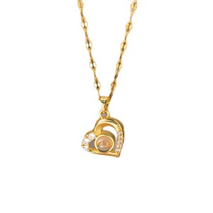Collana con Proiezione 'Ti <span class=keywords><strong>Amo</strong></span>' in 100 Lingue TD Wholesale, Ciondolo in Acciaio Inox con Memoria d'Amore per Regalo di San Valentino - Product Image 5