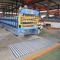 Machine de tôle de toit à double couche ondulée 686 IBR et G550 à grande vitesse d'Afrique du Sud