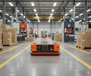 Chariot logistique <span class=keywords><strong>AGV</strong></span> robuste personnalisé de 10 tonnes Trolley Track Straighttransporter Véhicule à plate-forme sans rail intelligent - Product Image 5