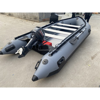 Bateau gonflable pliable Zodiac avec support de pêche 14.5ft 450cm 1.2mm PVC grands bateaux tendres