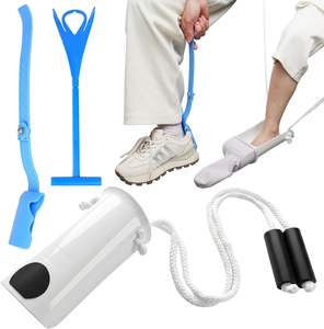 Gaixie Lot de 3 aides à chaussettes flexibles pour enfiler et retirer facilement les chaussettes, pour personnes âgées, handicapées, enceintes - Product Image 1