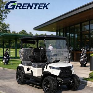 Carrito de Golf Eléctrico de Litio de 4 Plazas Todoterreno con Suspensión Independiente, Pantalla Grande con Audio, Neumáticos de 12-14 Pulgadas y Color Personalizado - Product Image 1
