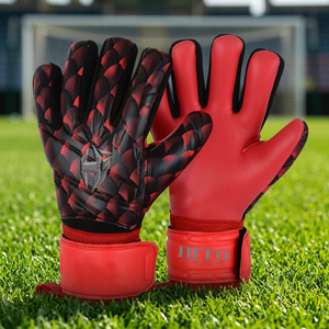 Guantes de Portero de Fútbol Profesionales Transpirables Antideslizantes Alemanes con Correa Protectora Extraíble Personalizada - Product Image 2