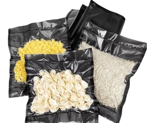 Sacchetto sottovuoto senza BPA un lato trasparente un altro lato nero per sacchetti sigillanti sottovuoto salva cibo - Product Image 1