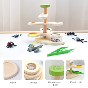 Nuevo juguete de Educación Temprana, <span class=keywords><strong>oruga</strong></span> <span class=keywords><strong>glotona</strong></span>, cuerda, juguete de abalorios, pensamiento lógico, entrenamiento, cognición, juguetes de madera para niños - Product Image 6